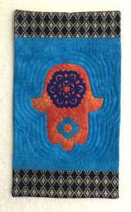 Orange and Blue Hamsa