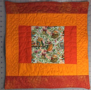 Liora doll quilt front quilted