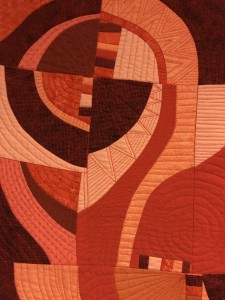 Orange quilt detail